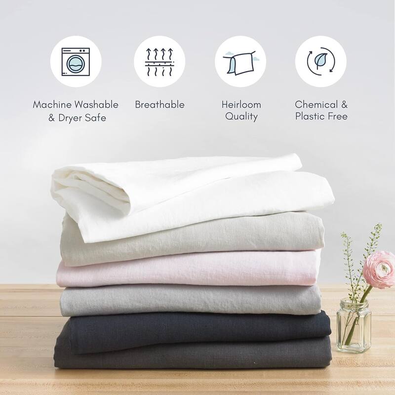 French Linen Duvet Cover - Throw/Blanket (42x72)