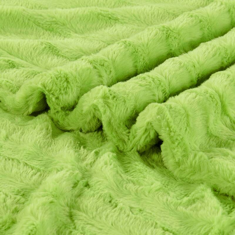 Oversized Derby Double Sided Fauxfur Throw