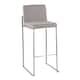 Option Grey Fabric & Stainless Steel