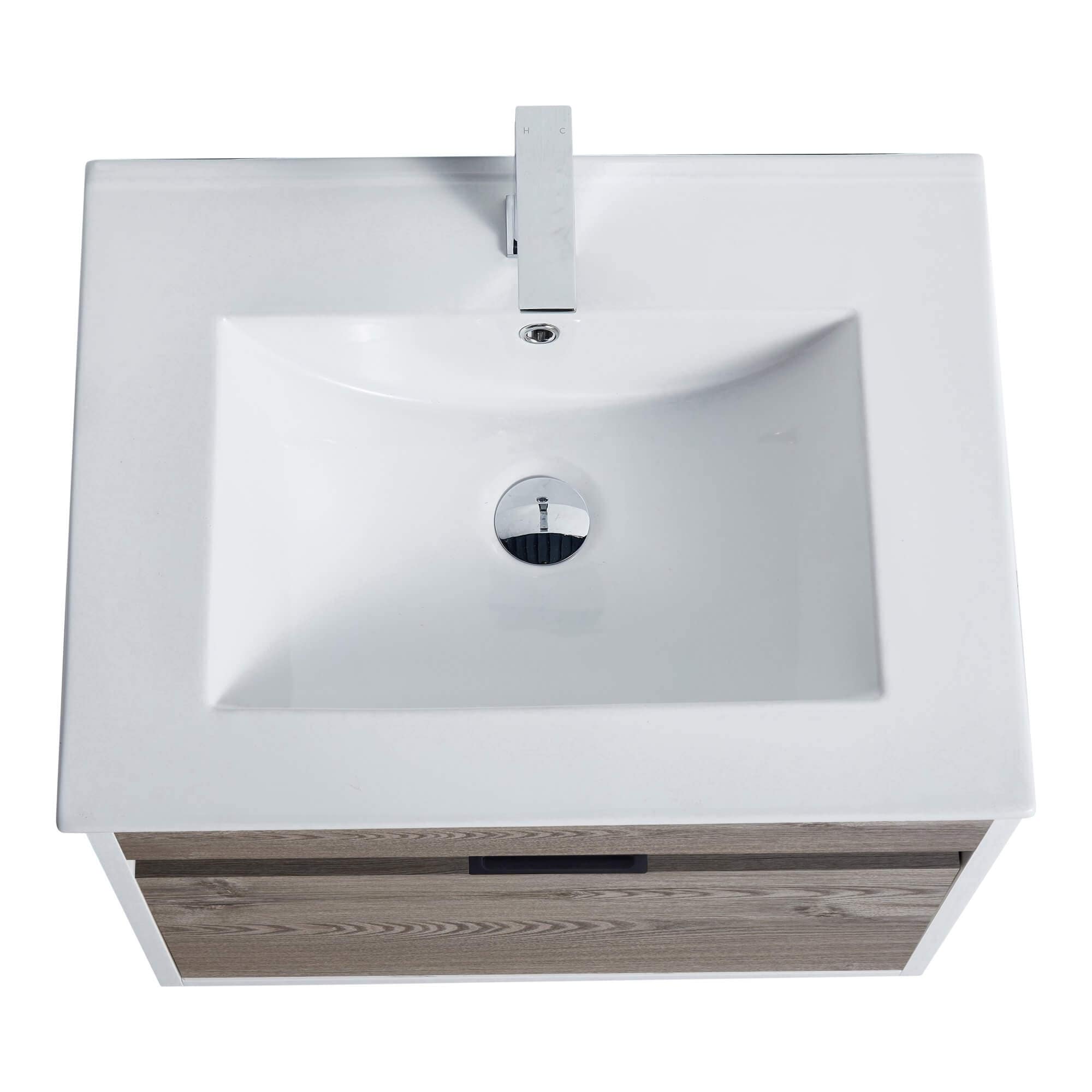 Fine Fixtures - Wall Mount Bathroom Vanity And Sink, Knob - Picture 13 of 29
