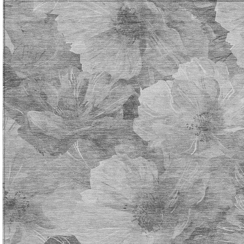 HomeRoots Floral Transitional Rectangle Outdoor Rug