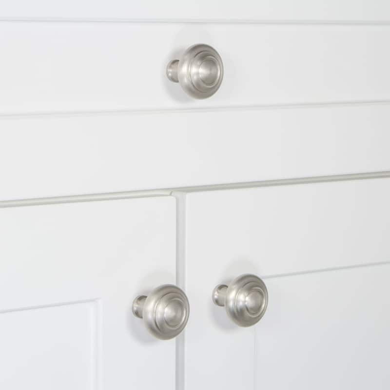 Grandeur CIRC-BRASS-KNOB Circulaire 1-3/8” Solid Metal Stepped