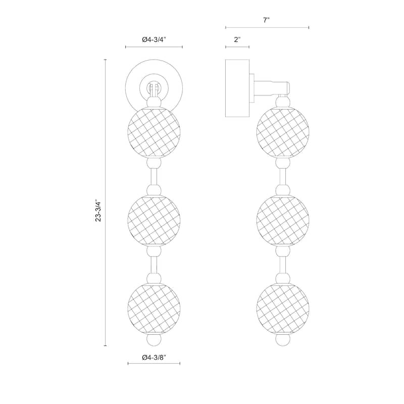 Alora Lighting WV321003-UNV-010 Marni 24" Tall 3000K LED Bathroom
