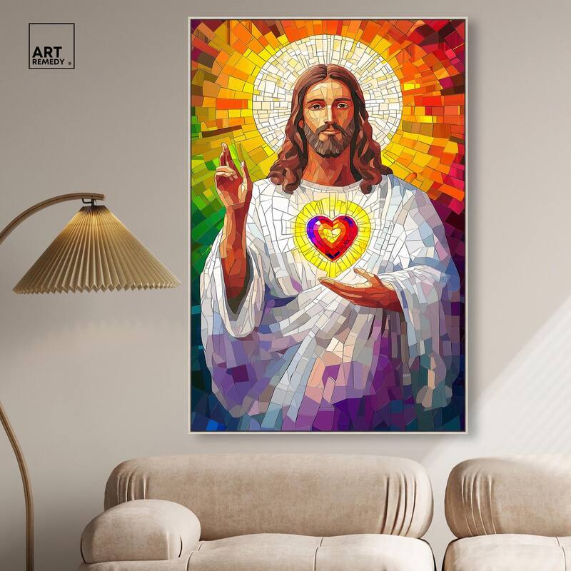 Blocks of Benediction I Canvas by Art Remedy