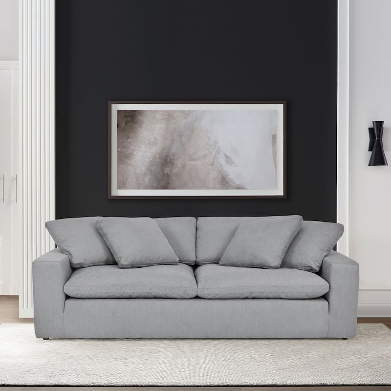 Liberty 96.5" Upholstered Cloud Sofa Couch with Slipcover