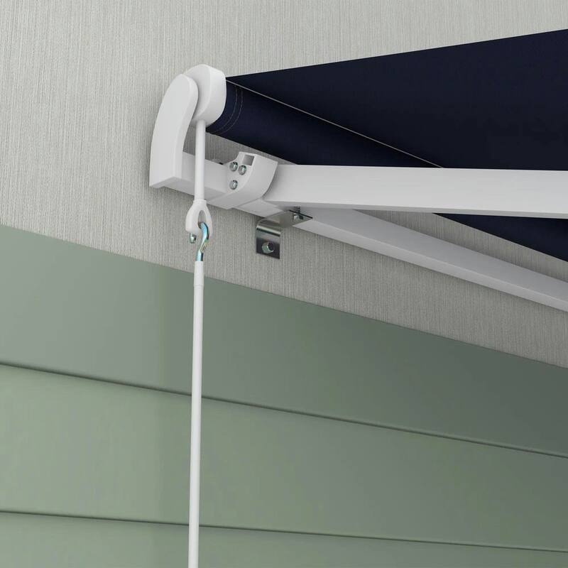 16'x10' Electric Awning, Retractable, Remote Controller, Manual Crank