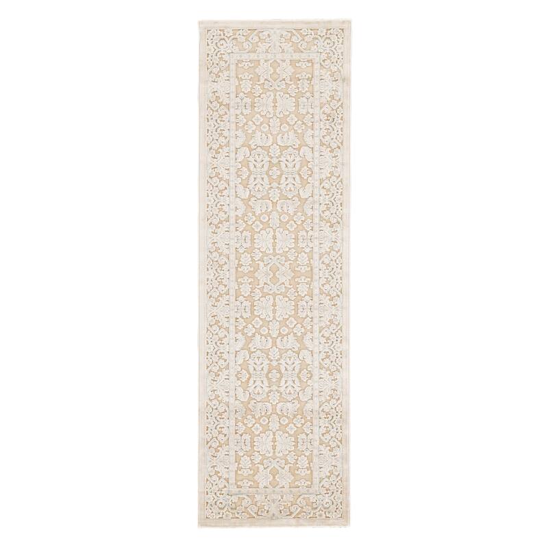 The Curated Nomad Blueberry Butte Damask Area Rug