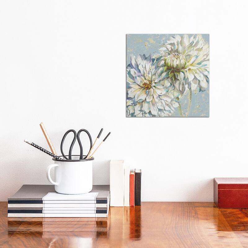 iCanvas "Cool Dahlias I" by Patricia Pinto Canvas Print - 12x12x1.5
