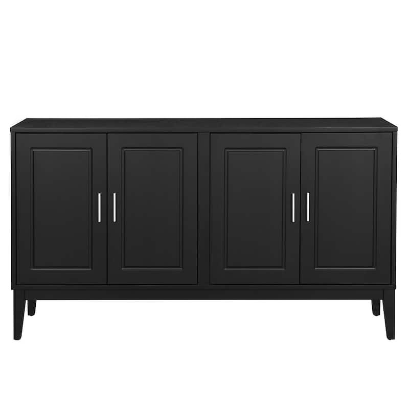 Buffet Cabinet with Door Shelf, Sideboard Cabinet with Adjustable Shelves, Wood Storage Cabinet with Conical Feet