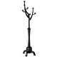 preview thumbnail 22 of 63, Tree-branch Rubberwood Freestanding Coat Rack with 8 Hooks - 24.5"W x 70.87"H