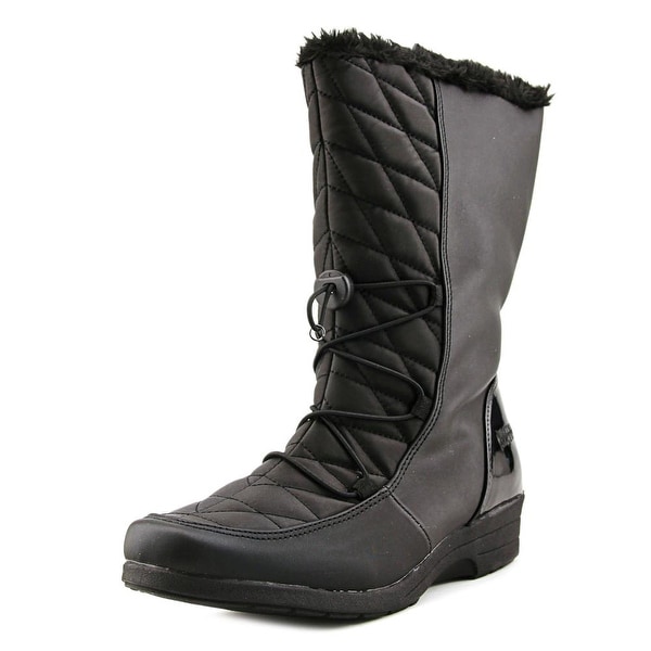 Boston Accent Polly Wide Calf Women Black Snow Boots