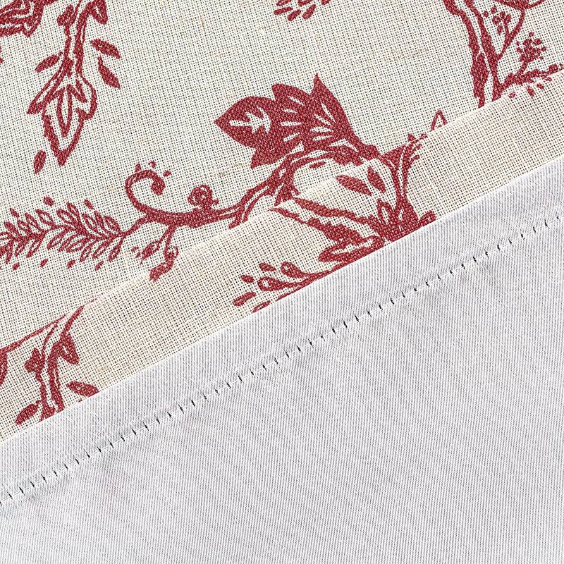 Oleson Jacobean Floral Linen Blend Blackout Curtain Panel