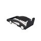preview thumbnail 9 of 22, Twin Race Car-Shaped Bed with Wheels, Black