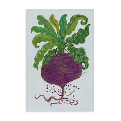 Stupell Stylized Beetroot Vegetable Canvas Wall Art Design By Kay Widdowson