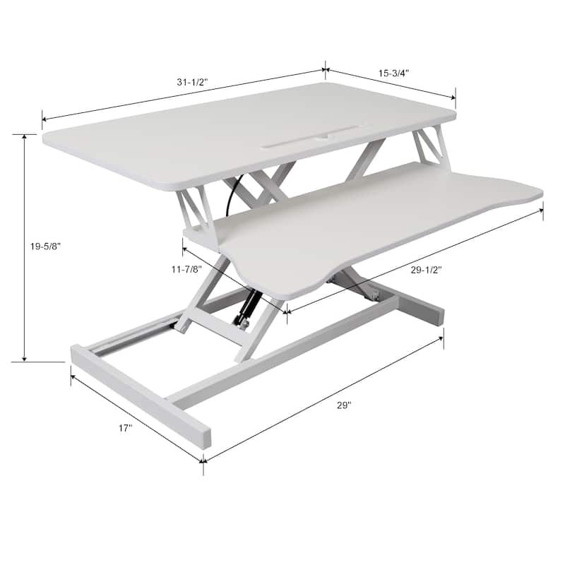 Adjustable Height Standing Laptop Desk,Adjustable Sit to Stand Up Workstation with Keyboard Tray