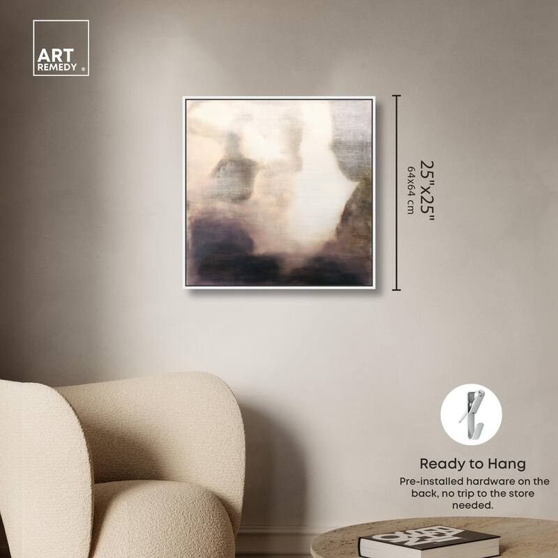 Pale Taupe I Canvas by Art Remedy