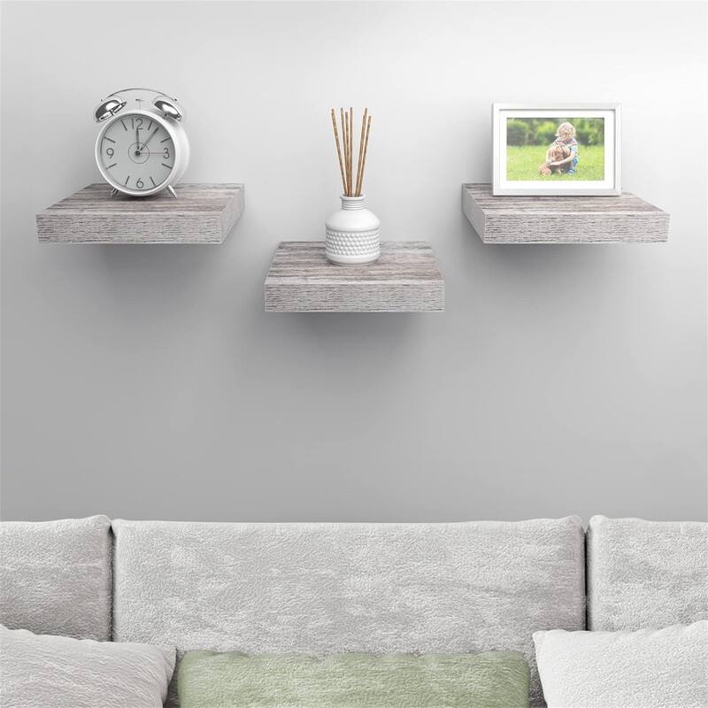 Square Floating Shelf for Wall - 9.25"D x 9.25"W x 1.5"H