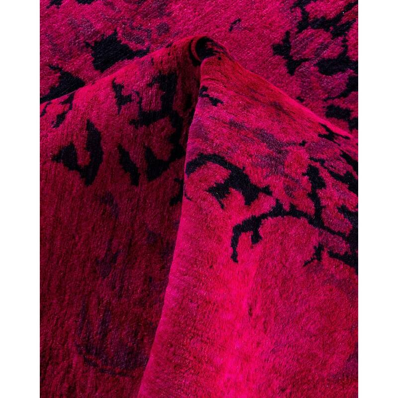 Fine Vibrance One-of-a-Kind Handmade Area Rug - Pink, 5' 10" x 9' 0" - 5' 10" x 9' 0"