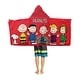 preview thumbnail 2 of 1, ENT 606 Peanuts, Favorite Friends Hooded Youth Beach Towel - 21x51