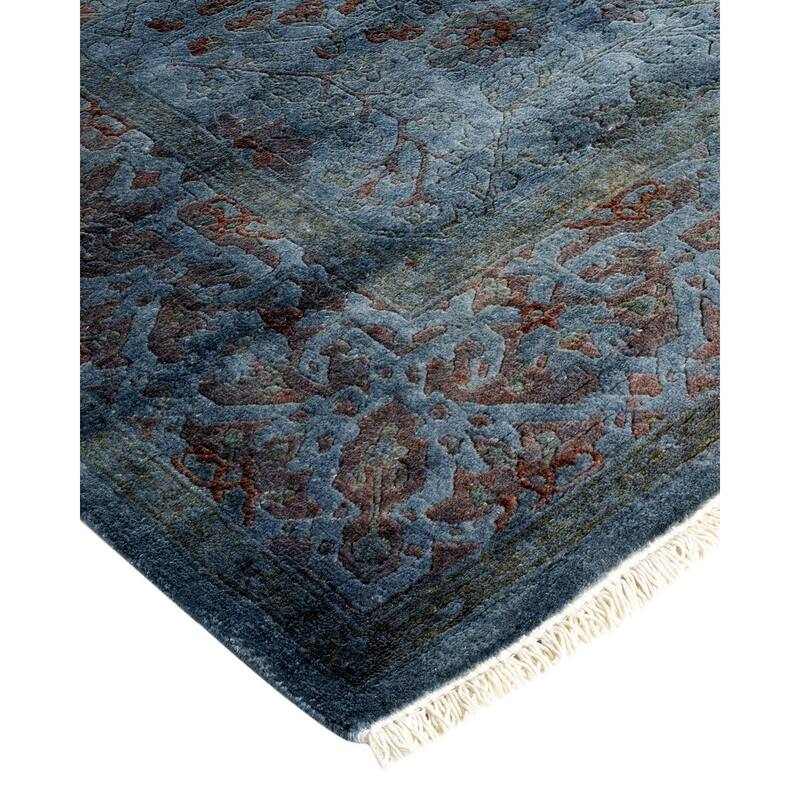 Fine Vibrance, One-of-a-Kind Hand-Knotted Area Rug - Light Gray, 4' 1" x 6' 3" - 4' 1" x 6' 3"