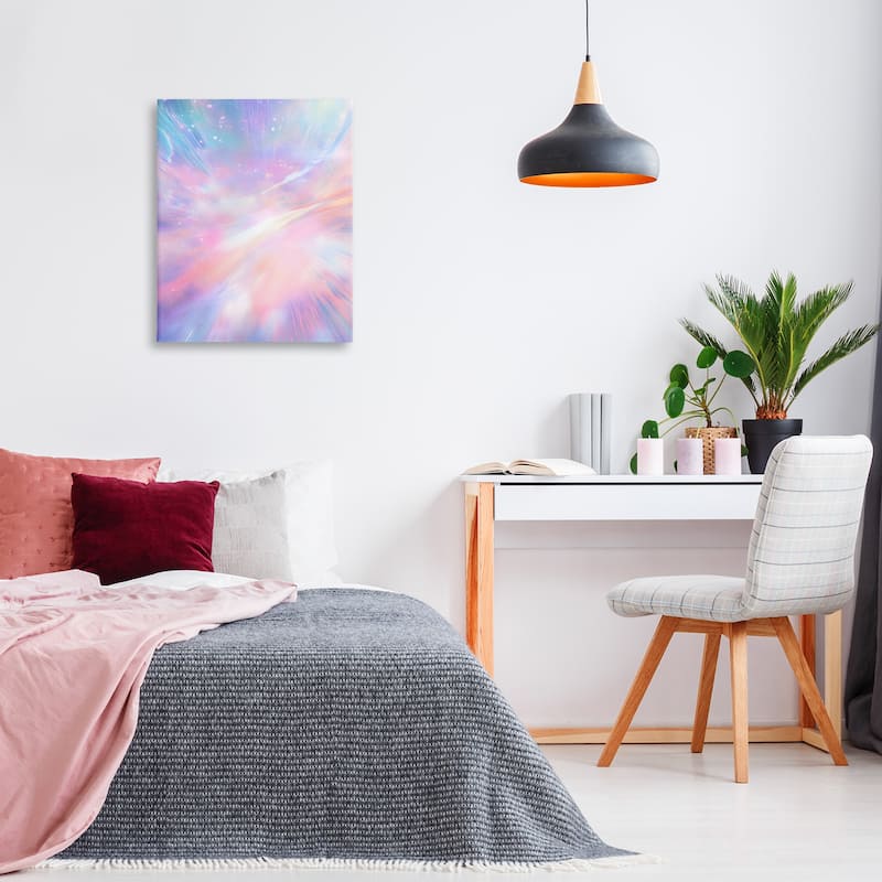 Stupell Iridescent Nebula Abstraction Canvas Wall Art Design By Franklyn Gregory