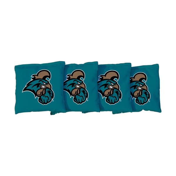 slide 2 of 3, Coastal Carolina Blue Cornhole Bags All-Weather Resin Filled
