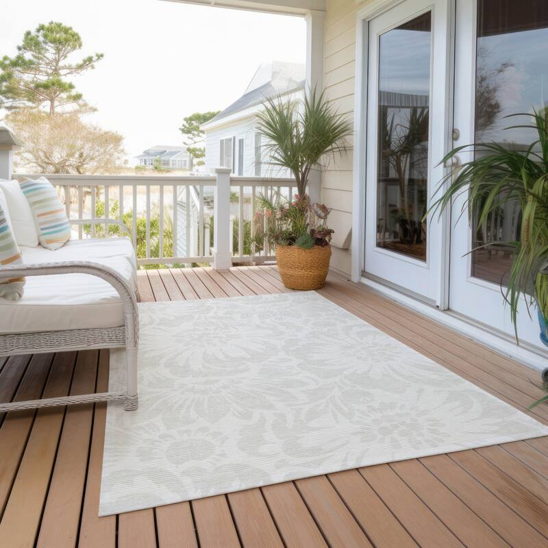 Falu Botanic Elegance Weather Resistant Blended Style Outdoor Rug