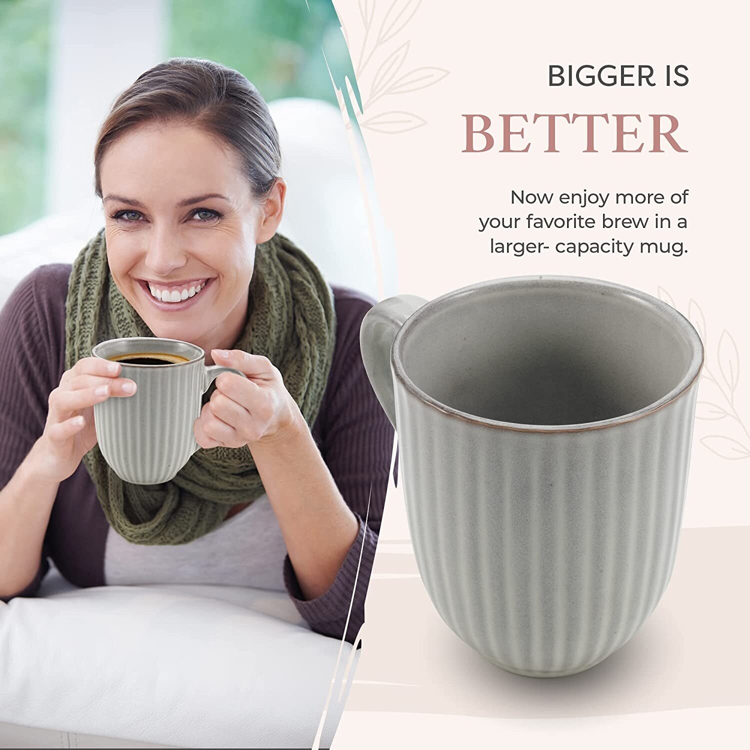 Big Handle Ceramic Mug