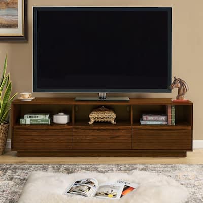 Mid-Century Modern 63" TV Stand for TVs up to 75", Farmhouse Media Console Entertainment Cabinet for Living Room
