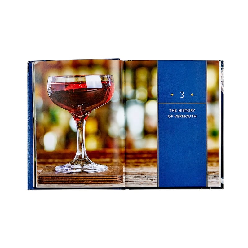 Graphic Image The Martini Field Guide Coffee Table Book, Leather, Black
