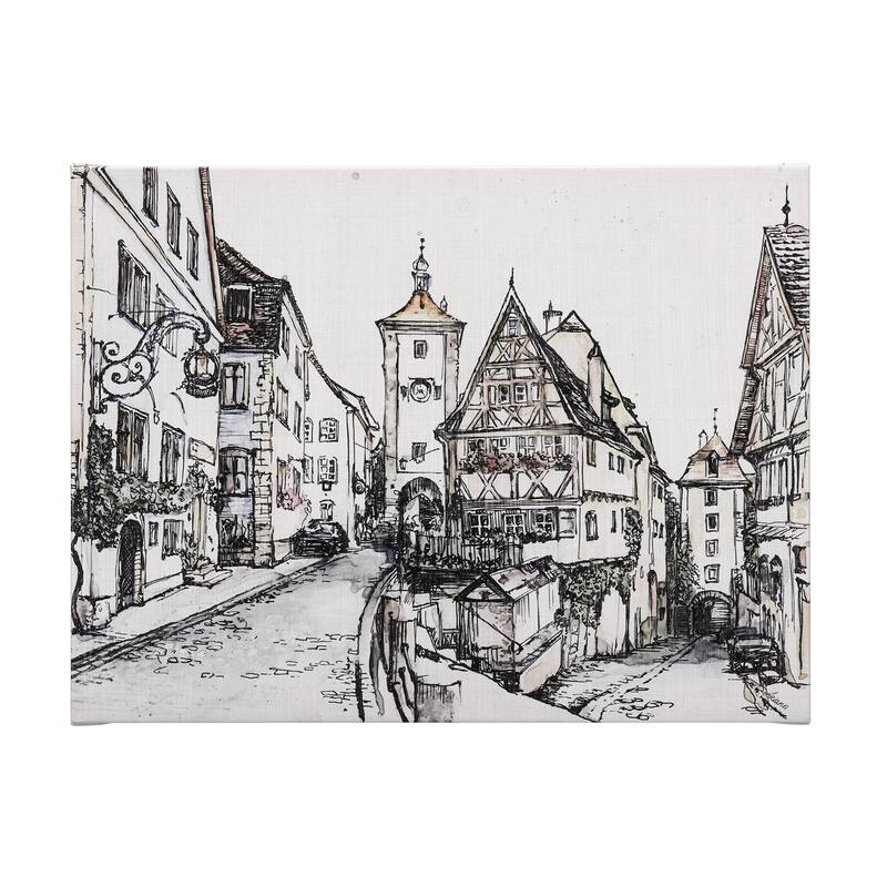 Travel Memories I (40 x 30) Canvas Art Print - Large
