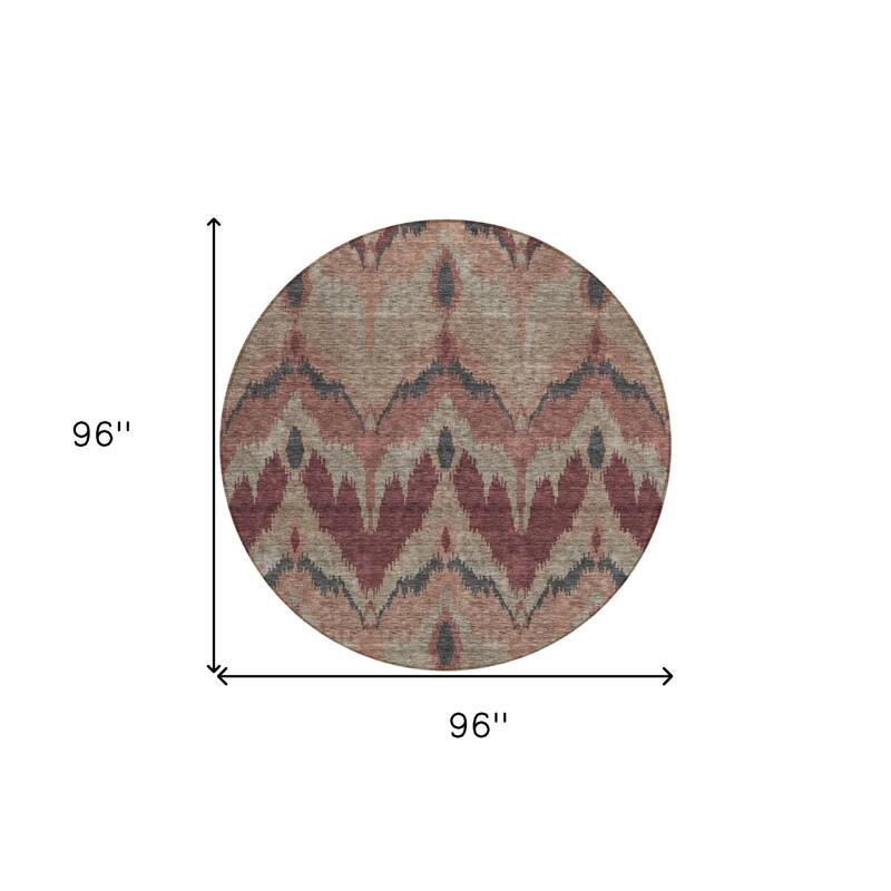 HomeRoots Ikat Transitional Rectangle Outdoor Rug