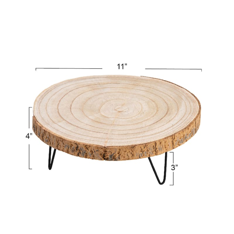 Decorative Paulownia Wood Pedestal