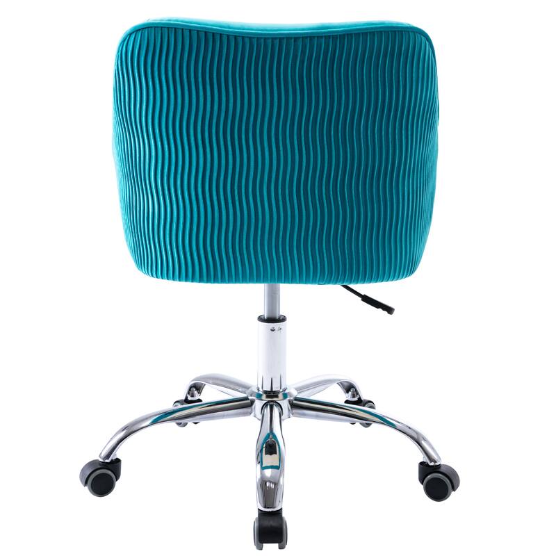 Corvus Braff Velvet Upholstered Adjustable Ergonomic Office Chair