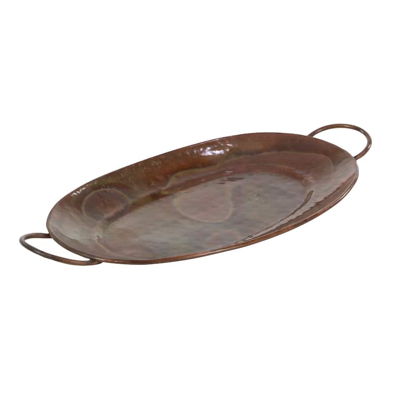 Metal Tray - Set of 3 Copper - Roche River Decor - 13"W x 27"L x 3"H