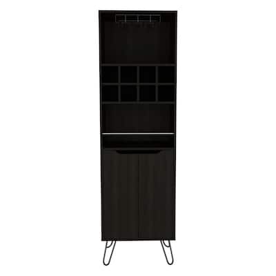 Bar Cabinet for Kitchen, Dining Room,Living Room, Black