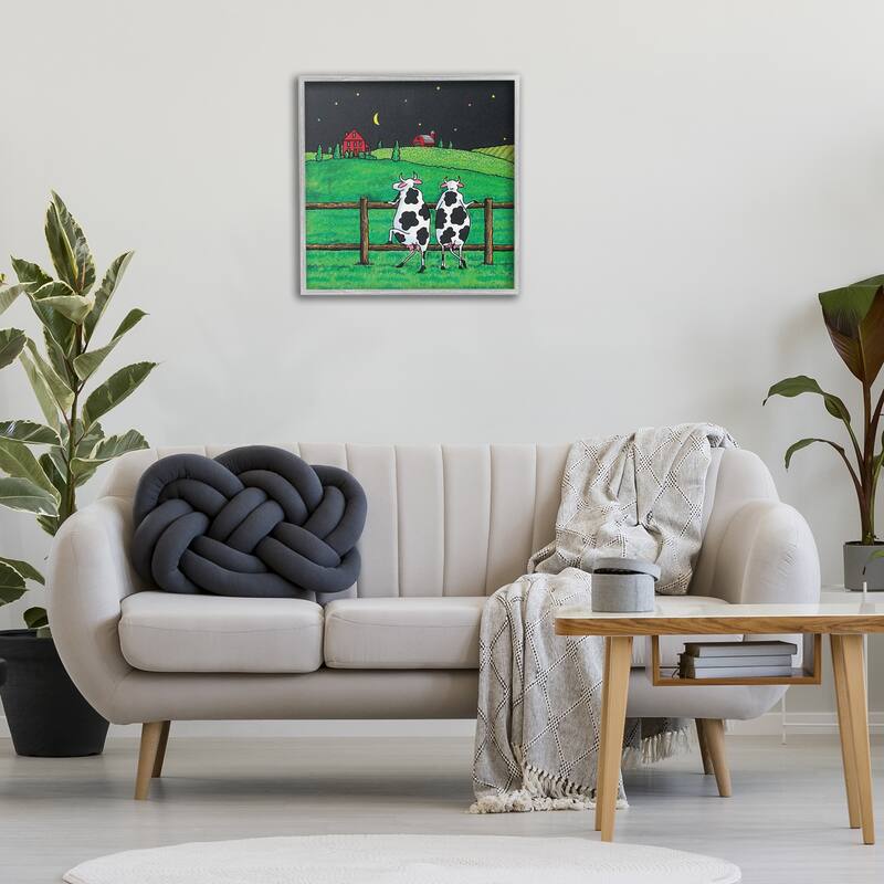 Stupell Girls Night Out Cows Framed Giclee Art Design By Roger Straub