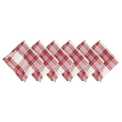 Gracelyn Plaid Napkin S/6