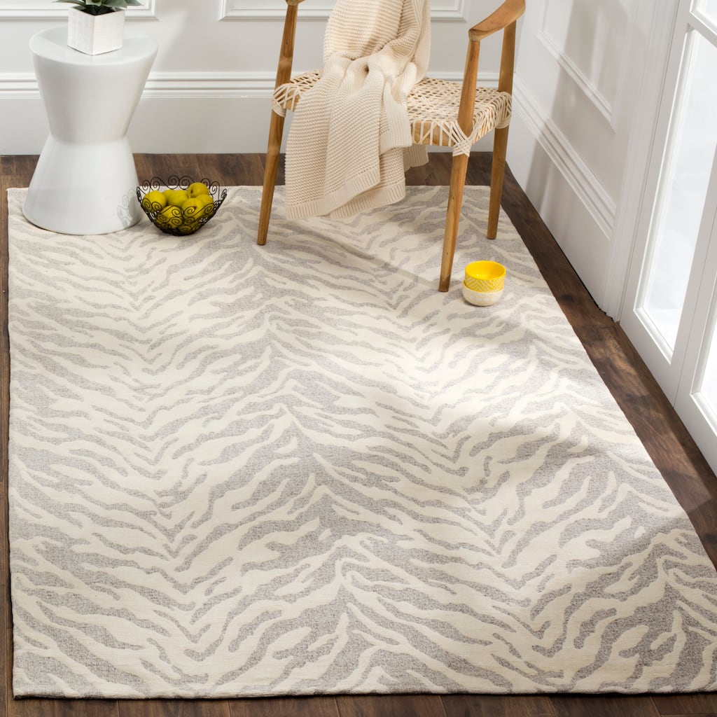 SAFAVIEH Handmade Flatweave Marbella Bogdana Modern Polyester Rug