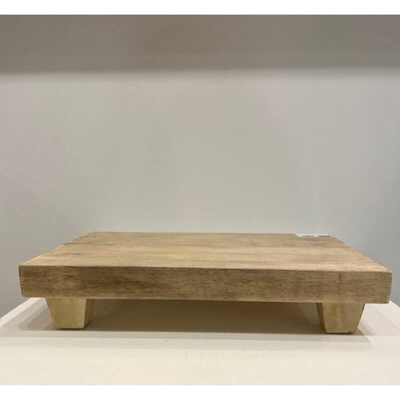 Nuneaton Riser Wood Sm L 12" x W 8" x H 3.3" - Sun Bleached