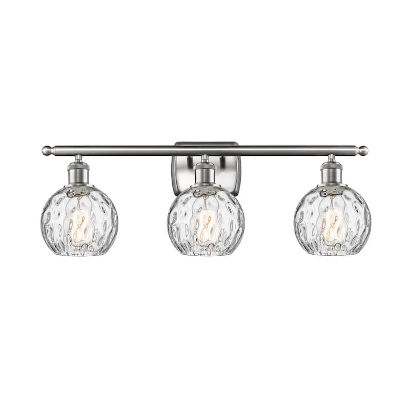 Innovations Lighting 516-3W-11-26 Athens Vanity Athens 3 Light 26" - Brushed Satin Nickel / Clear Water Glass