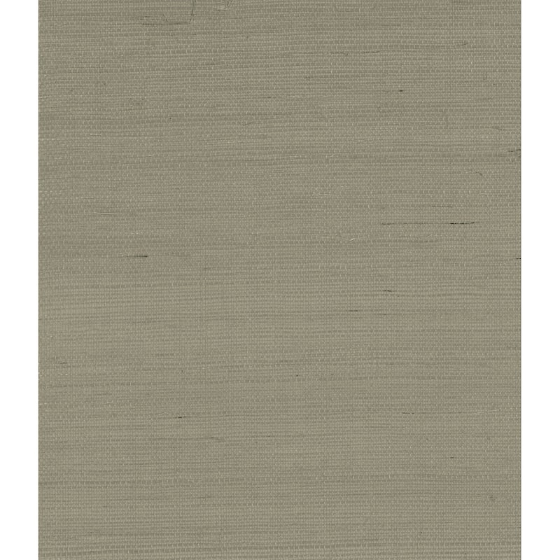 Seabrook Designs Oak Mist Sisal Gasscloth Unpasted Wallpaper - 36 in W x 24 ft. L - 36 in W x 24 ft. L - Oak Mist