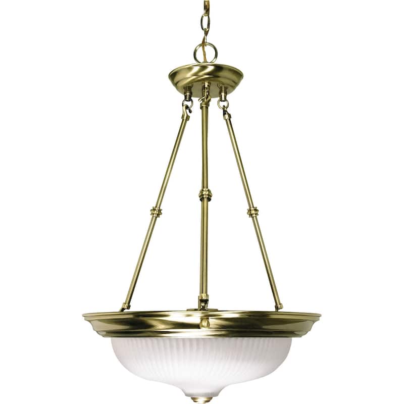 Nuvo Lighting 60/243 3 Light 15" Wide Pendant - Antique Brass
