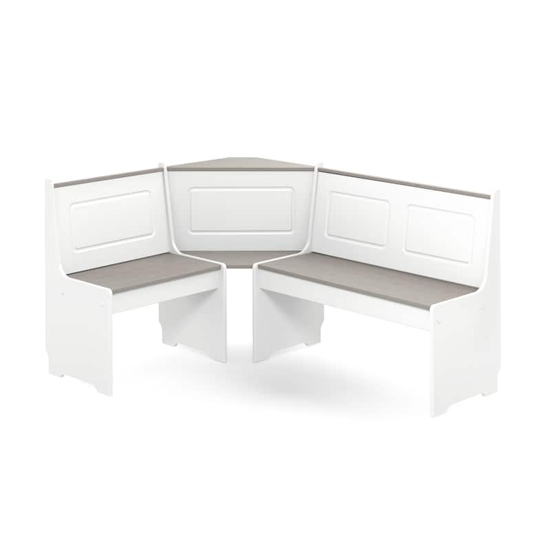 Middlecreek Wood Farmhouse Breakfast Nook Dining Set