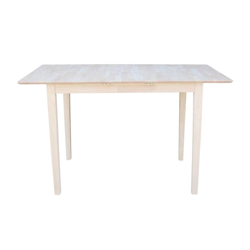 International Concepts 32-inch Wide Unfinished Shaker-style Parawood Counter Height Dining Table with Butterfly Extension