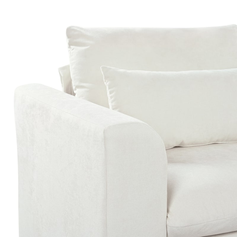 Roomfitters Large U-Shaped Modular Sectional Sofa with 2 Ottomans, Chenille Fabric L-Shaped Corner Couch for Living Room