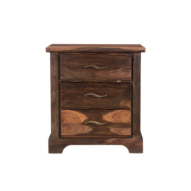Avenue Live Edge 3-drawer Nightstand