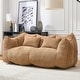 preview thumbnail 71 of 98, Modern Cute Chenille Upholstered Loveseat with High Resilience Foam