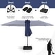 preview thumbnail 21 of 53, Costway 11 PCS Patio Dining Set with 15ft Double-Sided Patio Umbrella