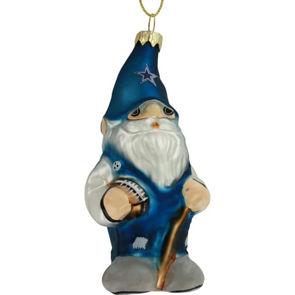 Shop Dallas Cowboys Blown Glass Gnome Ornament Overstock 18681223